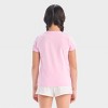 Girls' Short Sleeve Beach Party Graphic T-Shirt - Cat & Jack™ Light Purple - 3 of 4