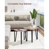 VASAGLE Nesting Coffee Tables, End Tables Set of 2，Industrial Small Stacking Side Tables with Metal Frame - 3 of 4