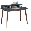 NicBex Home Office Desk 43" L Morden Writing Desk with Open Storage Compartments and Wooden Frame for Office, Study, Living Room - 4 of 4