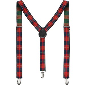 INSPIRE CHIC Gender Neutral Elastic Y Shape Adjustable Printed Suspenders - 1 of 4