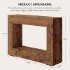Farmhouse Console Table - 47" Minimalist Vintage Entryway Table, Storage Rustic Sofa Table with Open Shelves - 3 of 4