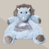 Bearington Baby Wee Lil' Tracer, 12 x 8.5 Inch Light Blue Dinosaur Plush Stuffed Animal, Security Blanket Lovey - 3 of 4