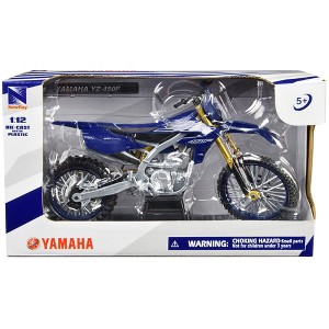 Yamaha YZ-450F Motorcycle Blue 1/12 Diecast Model by New Ray - 1 of 4