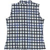 Calvin Klein Womens Box Print Sleeveless Blouse Top, Blue, Large - 2 of 2