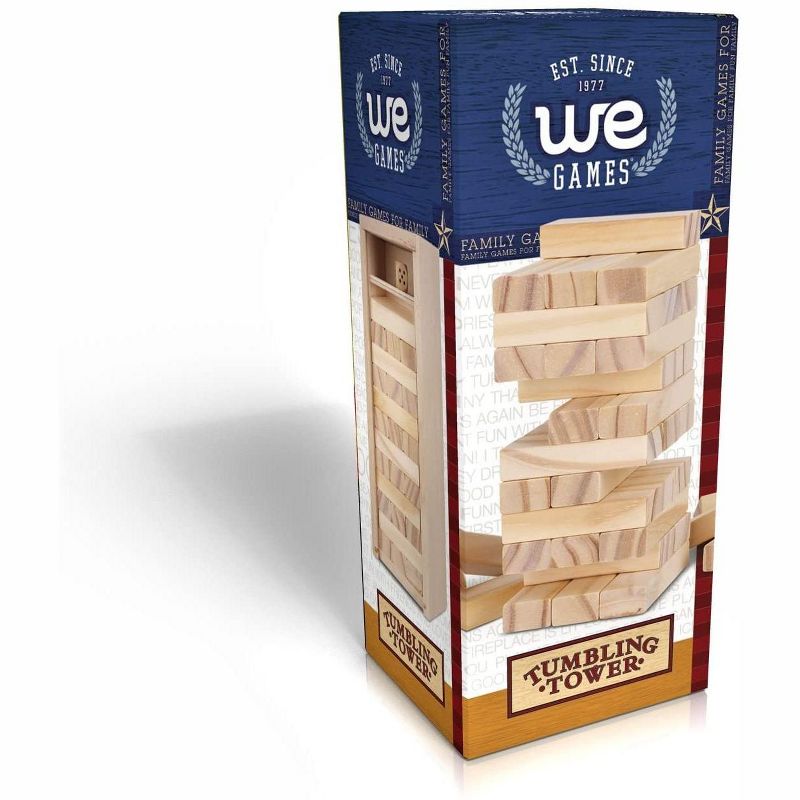WE Games Mini Wooden Blocks Stacking Tower Game - 5.5 inches Tall, 5 of 7