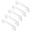 Cauldham Solid Kitchen Cabinet Pulls Handles (5 Hole Centers) - Modern  Thin Profile Drawer/door Hardware - Style M255 - Polished Chrome - 10 Pack  : Target