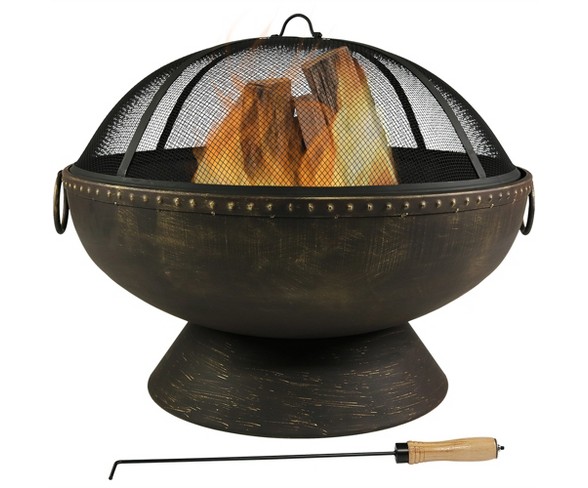 Large Outdoor 30 Wood Burning Fire Pit Bowl Round Sunnydaze Decor Buy Online In Burkina Faso At Burkinafaso Desertcart Com Productid 123130662