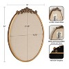 Kate & Laurel All Things Decor 18"X24" Arendahl Oval Framed Pinboard Gold - 2 of 4