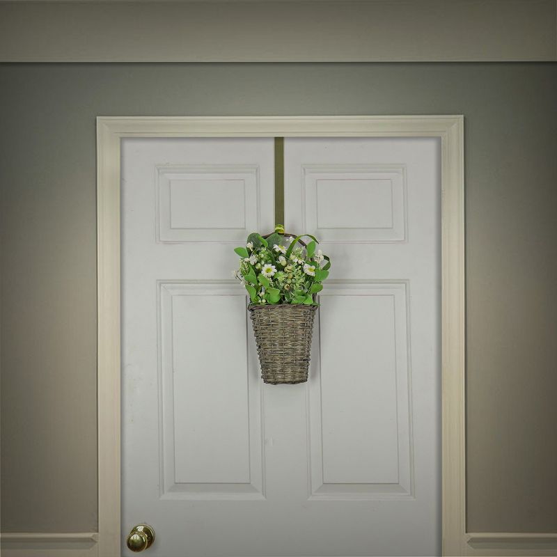 18" Artificial Daisies and Berries Wall Basket - National Tree Company, 2 of 4