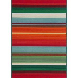Unique Loom    Outdoor Modern Jaco Area Rug - 1 of 4
