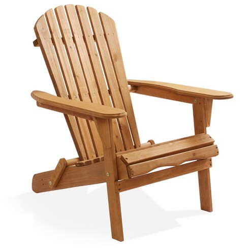 ALL THINGS CEDAR Folding Chair Teak Table Patio Outdoor Furniture