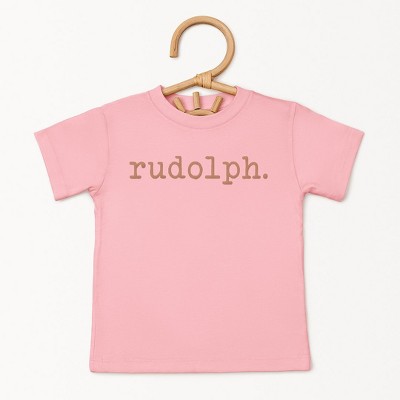 The Juniper Shop Rudolph Puff Print Toddler Short Sleeve Tee