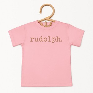 The Juniper Shop Rudolph Puff Print Toddler Short Sleeve Tee - 1 of 3