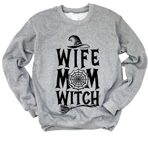 Simply Sage Market Women's Graphic Sweatshirt Wife. Mom. Witch. - 1 of 4