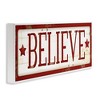 Stupell Industries Believe Red Christmas Phrase, 30" x 13" - 3 of 4