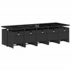 vidaXL Garden Dining Set Black, Cream White - 3 of 4