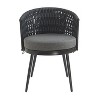 Christopher Knight Home Laville Modern Outdoor Handwoven Rope Dining Chairs with Cushions (Set of 4) - 4 of 4