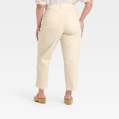 basic editions men's twill cargo pant