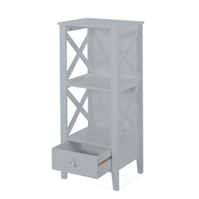 NicBex Bathroom Storage Cabinet,Modern Storage Cabinet with 2 Drawers and Shelves for Living Room,Home Office