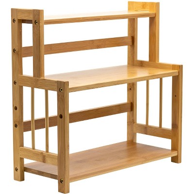 Sorbus 3-Tier Bamboo Kitchen Countertop Organizer - Stores spices, seasonings, and household items — фото 7