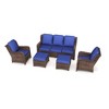 CAVINAS Patio Furniture Set, Rattan Outdoor Patio Furniture Set Vintage Patio Furniture Set for Garden - 4 of 4