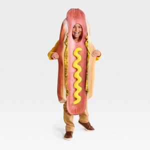 Kids' and Adult Hot Dog Halloween Costume One Size - Hyde and EEK! Boutique™ - 1 of 3