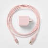 2-Port Wall Charger 15W USB-C & 5W USB-A (with 6' Lightning to USB-A Cable) - heyday™ - 3 of 4