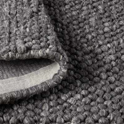 Gray Handcrafted Wool Bubble Texture 5' x 7' Area Rug