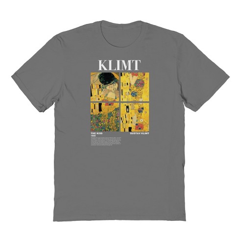 Pierce Archive Men s Klimt The Kiss Short Sleeve Graphic Cotton T