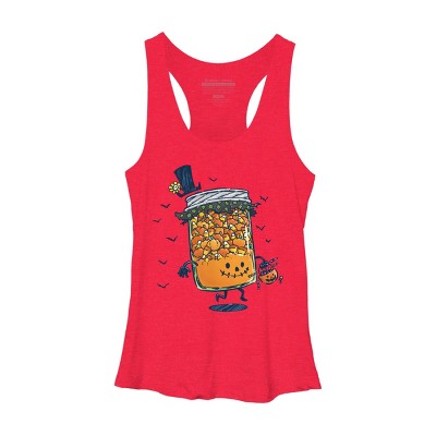 Women's Design By Humans Halloween Jam By nickv47 Racerback Tank Top