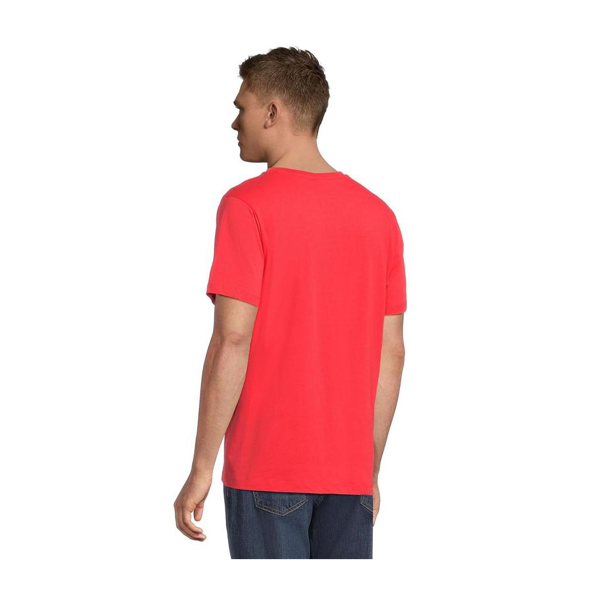 U.S. POLO ASSN. Men's Solid V-Neck T-Shirt | Short Sleeve Casual Cotton Tee - thumbnail 4