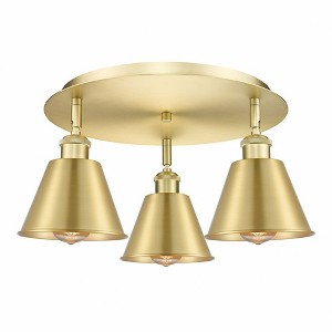 Ballston - 3 Light Flush Mount In Industrial Style-8 Inches Tall and 18.25 Inches Wide - 1 of 1