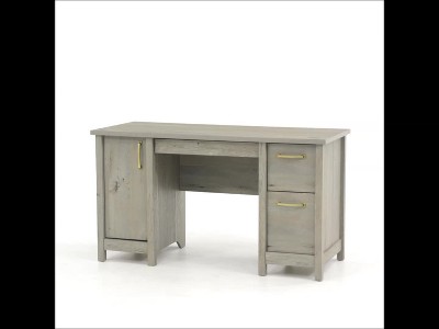 Mystic Oak Multifunctional Computer Desk with File Storage