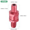 Unique Bargains Aluminum Alloy Non-Return One Way Check Valve Valve 2 Pcs - 3 of 4