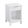 Racxily Nightstand with Drawer,End Table With Drawer and Open Shelf, Sturdy Side Frames, Night Stand for Bedroom, Side Table for LivingRoom - 4 of 4