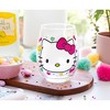 Silver Buffalo Sanrio Hello Kitty "You Had Me At Hello" Glitter Stemless Wine Glass | 20 Ounces - image 3 of 4