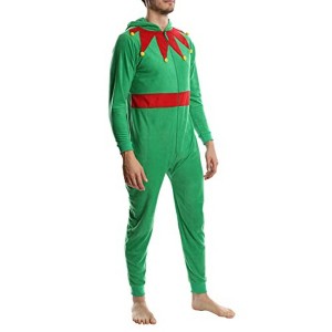 SLEEPHERO Adult Onesie for Men Adult Christmas Onesies Novelty Holiday Onesie Christmas Pajamas - 1 of 4