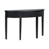 Distinctive Features of Pine Veneer Console Table with Vertical Stripe Drawer Fronts and Four Legs - 3 of 4