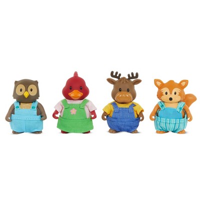 Li'l Woodzeez Miniature Animal Figurine Set Friendz Club Forest Set