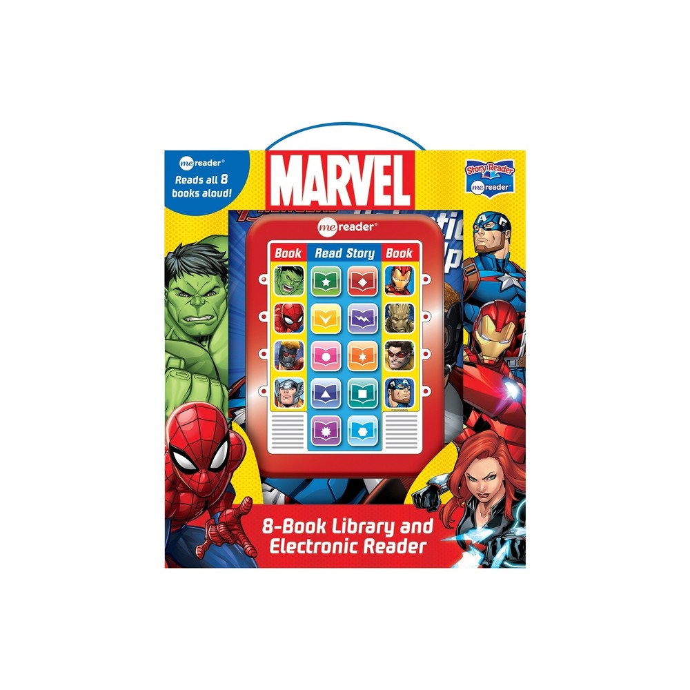 Pi Kids Marvel Electronic Me Reader and 8-Book Library Boxed Set