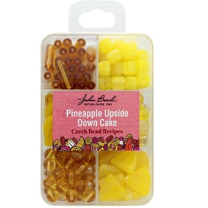 John Bead Recipe Box Mixed Glass Beads Pineapple Upside Down Cake, 110g - 1 of 1