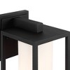 360 Lighting Genndy 9 1/4" High Modern Outdoor Wall Light Fixture Mount Porch House Exterior Outside Weatherproof Sand Black Aluminum Glass Shade - 3 of 4