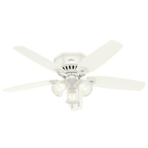 52 Builder 3 Led Lights Ceiling Fan White Hunter Fan Target