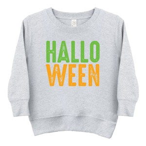 Halloween Bright Distressed - Toddler Graphic Sweatshirt and Youth Graphic Sweatshirt - 1 of 3