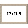 PosterPalooza | 17x11.5 Thin Barnwood Picture Frame, UV Acrylic, 2 Finishes - Grey and Black - 2 of 4
