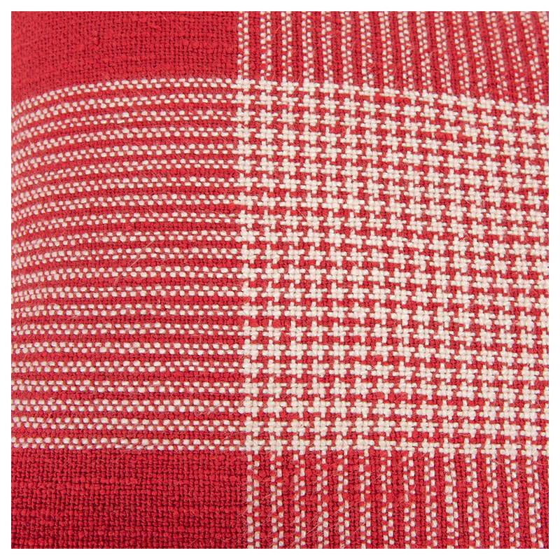 20"x20" Oversize Plaid Poly Filled Square Throw Pillow - Rizzy Home, 4 of 7