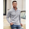 COOFANDY Men's Casual Henley Pullover Thermal Fleece Slim Fit Sweater - 4 of 4