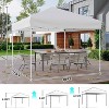 GustoWave Portable 10x10 Ft Pop Up Canopy Tent for Camping, Parties, Outdoor - 3 of 4