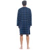 Ashford & Brooks Mens Flannel Plaid Long Sleep Shirt Henley Nightshirt - 4 of 4
