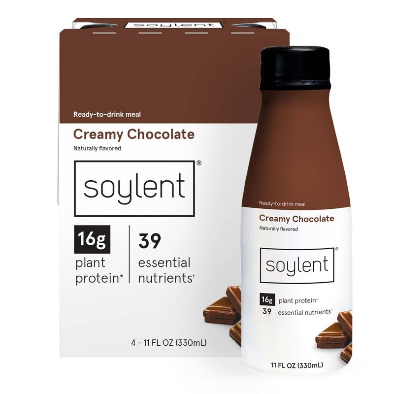 Soylent Nutritional Shake - Creamy Chocolate - 4pk/11 fl oz, 1 of 16